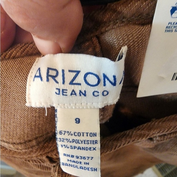 Arizona y2k low rise flare Corduroy Pants brown size 9 - Picture 5 of 5